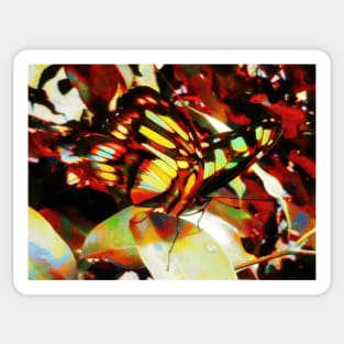 Wings Like Cathedral Windows Sticker